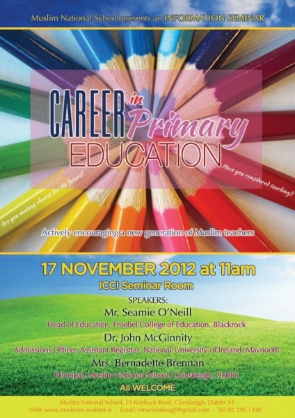 Information Session on Careers in Primary Education for Muslim Students