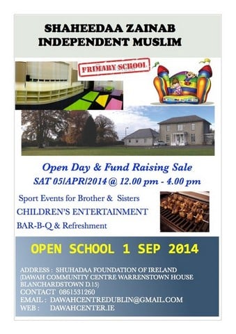 Open Day &amp; Fundraising Sale at the Dawah Community Centre
