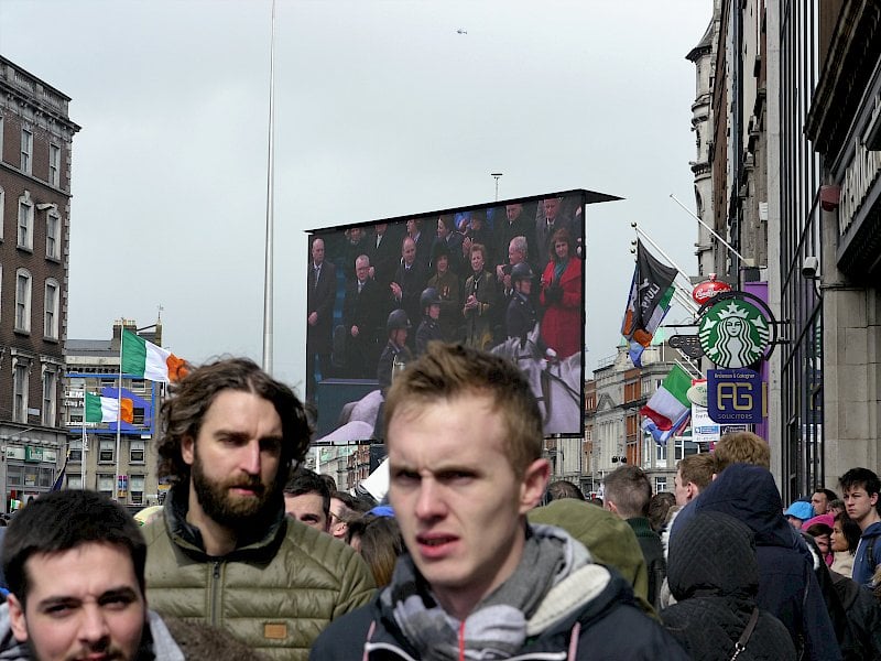 Thousands line Dublin's Streets for 1916 Parade
