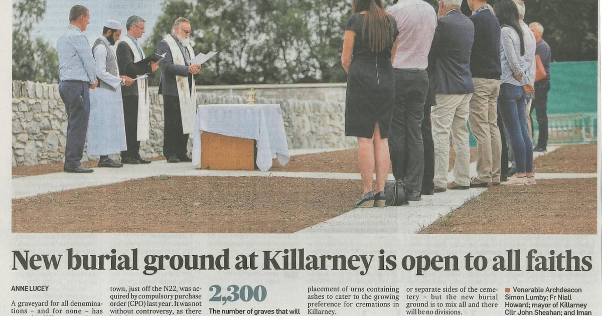 The Irish Times: Non-denominational graveyard opens in Killarney