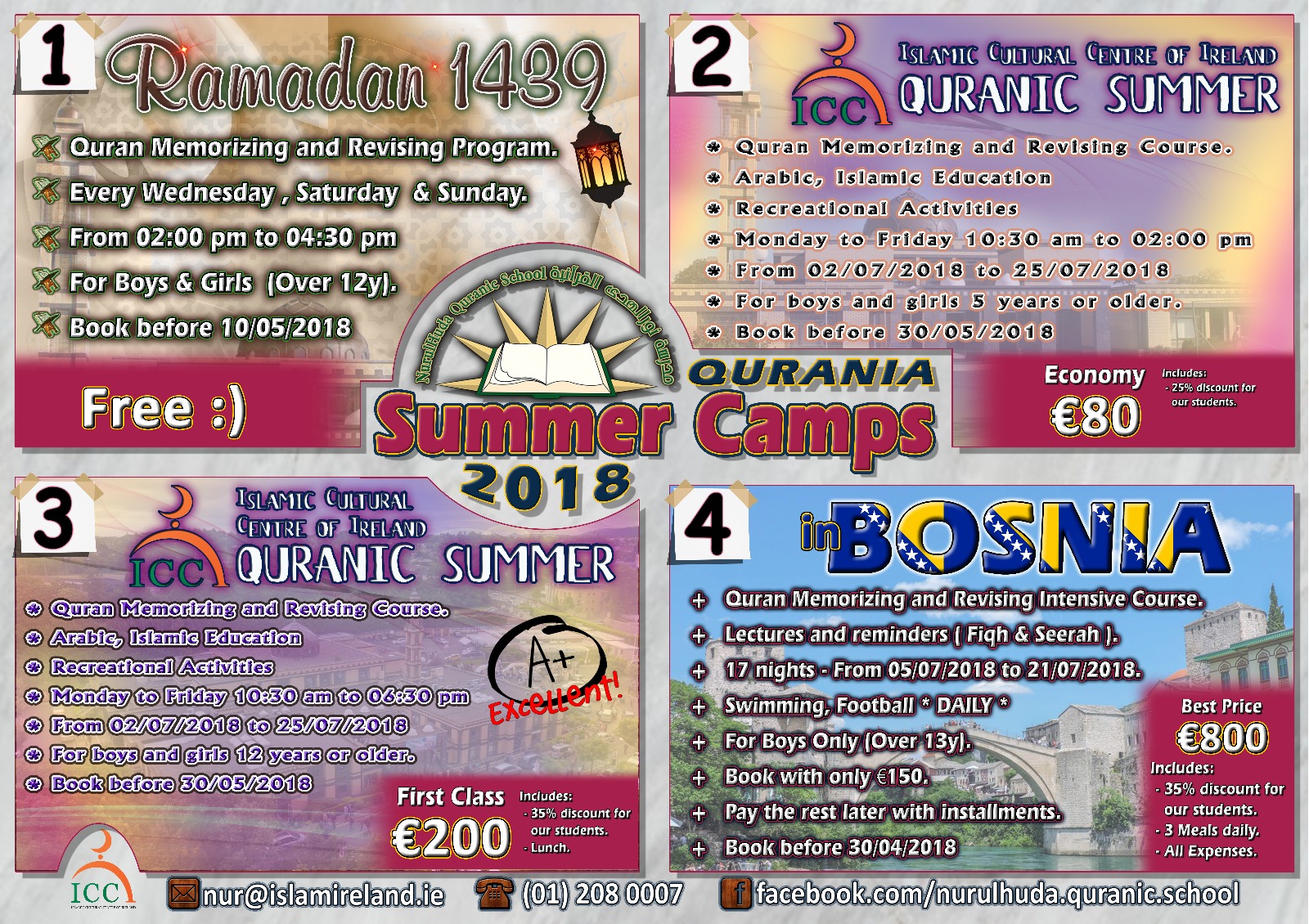 NurulHuda School: Courses &amp; Summer Trips 2018