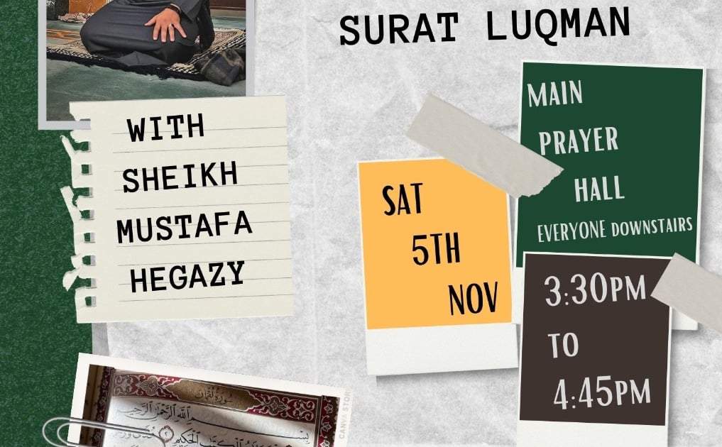 Upcoming Youth Talk with Sheikh Mustafa