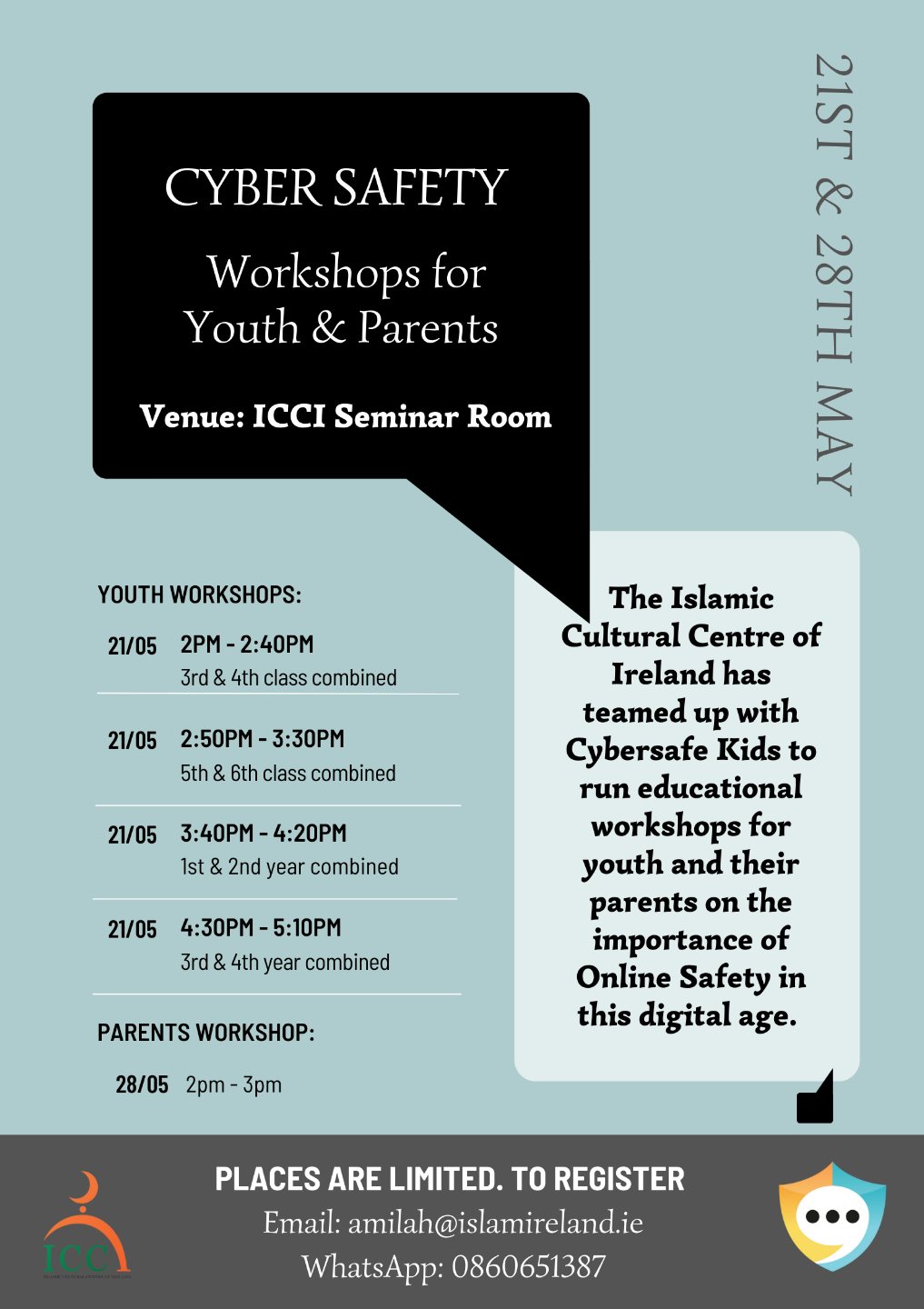 Youth and Parent Workshops: Cyber Safety