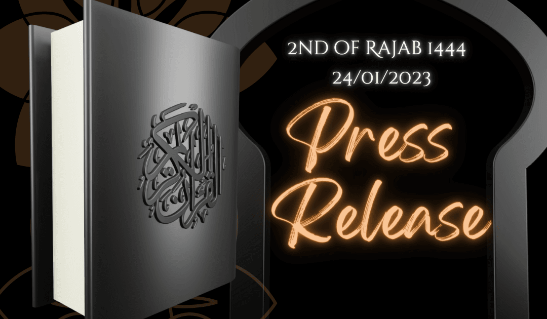 Press Release: Burning of the Qur'an in Stockholm