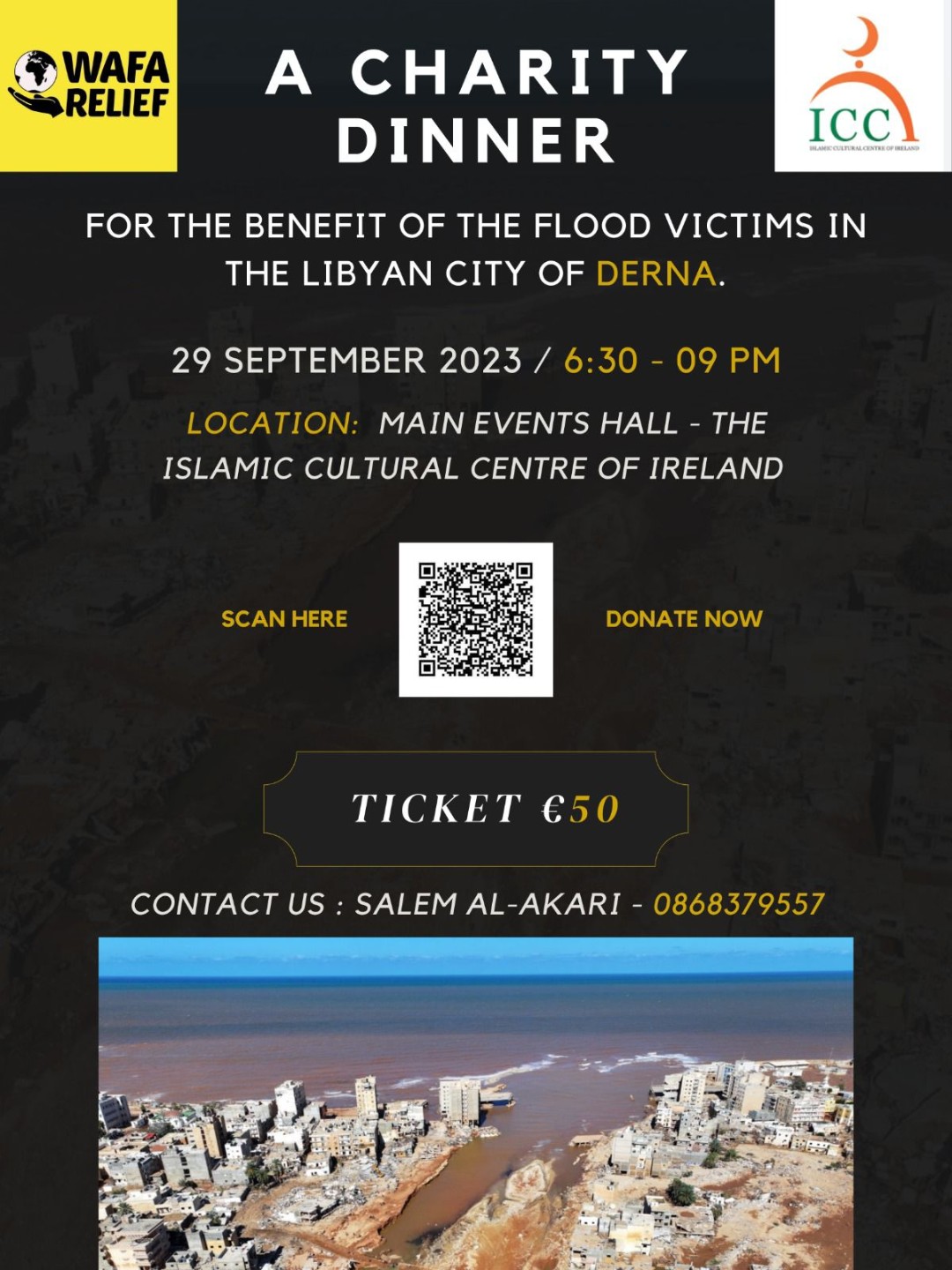 Charity dinner for Derna