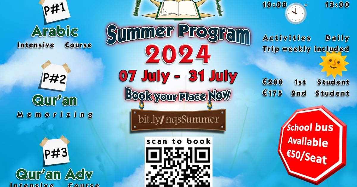 Qur'anic School Summer Programme 2024