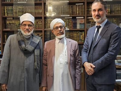 Prof. Dr. Bahauddeen Muhammad Nadwi's Visit to the Islamic Cultural Centre of Ireland - Gallery image