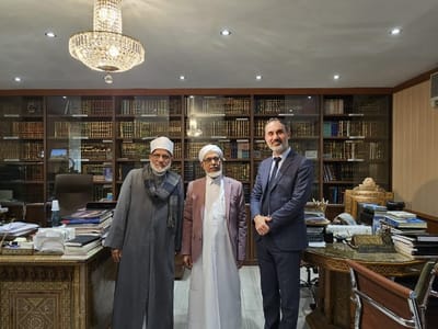 Prof. Dr. Bahauddeen Muhammad Nadwi's Visit to the Islamic Cultural Centre of Ireland - Gallery image