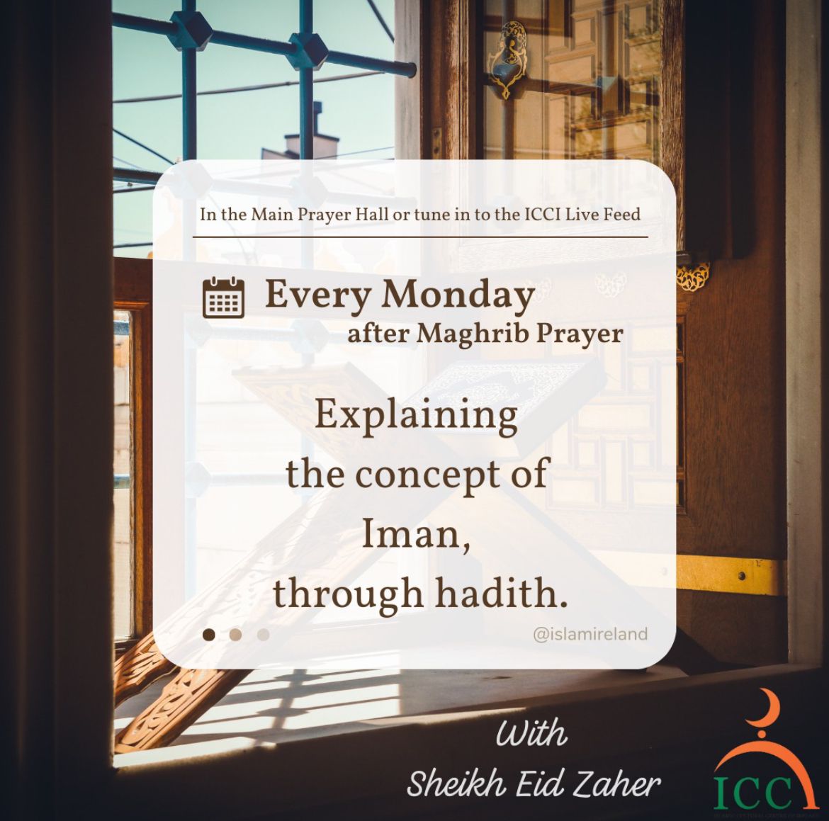 Monday's: Explaining the concept of Iman through Hadith